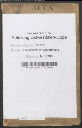 Leiberg, Krs. Büren. Hudebefreiung und Teilung