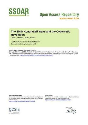 The Sixth Kondratieff Wave and the Cybernetic Revolution