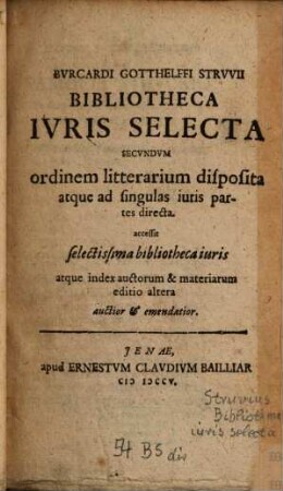 Bibliotheca iuris selecta