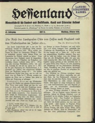 Heft 10, Oktober 1931