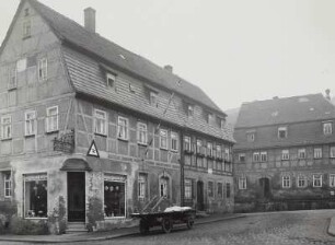 Lunzenau, Fachwerkhäuser an der Rooseveltstraße