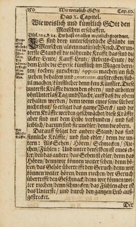 Cap. X. Wie weislich und künstlich Gott den Menschen erschaffen