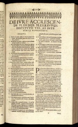 De Iure Accrescendi Pluribus Hæredibus Institutis Vel Ab Intestato Venientibus.
