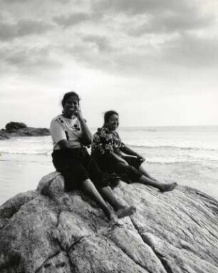 Einheimische am Atlantik von Sri Lanka