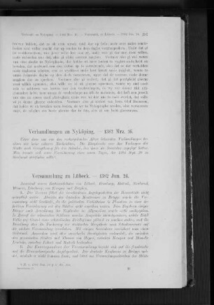 Verhandlungen zu Nyköping. - 1382 Mrz. 16.