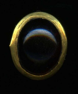 Schatzfund von Palaiokastron – Teil eines Kolliers (Granat in Goldkastenfassung)