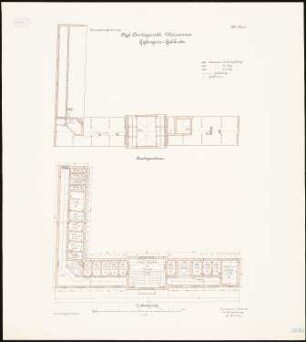 Amtsgericht, Berlin-Weißensee: Grundriss 2. Obergeschoss, Dachgeschoss 1:100