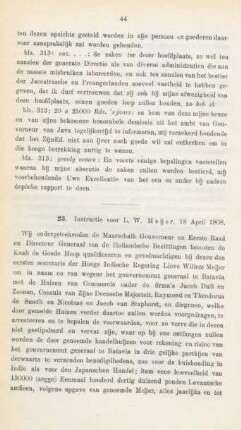 23. Instructie voor L. W. Meijer, 18 April 1808