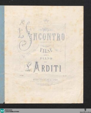 L' incontro : (Sehnsucht); valse pour le piano