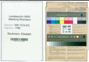 Entnazifizierung Elisabeth Stuckmann , geb. 22.08.1919 (Schneiderin)