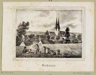 Die Kirche in Greifenhain (Frohburg-Greifenhain), aus Sachsens Kirchen-Galerie von Hermann Schmidt, Bd. 6, 1841