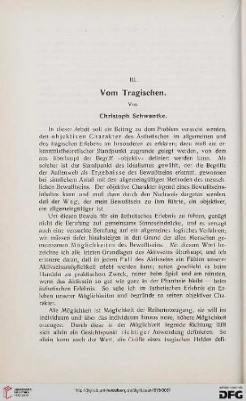 Vom Tragischen