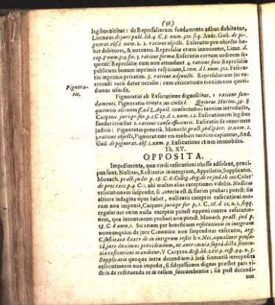 Th. XV. Opposita.