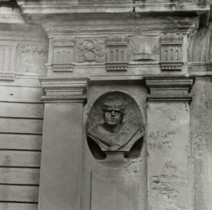 Allegorie des Nordens : Orangerie im Schlosspark Meuselwitz. Mittelpavillon, Allegorie des Nordens