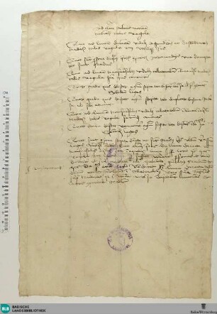 Fragment - Cod. Aug. Fr. 204