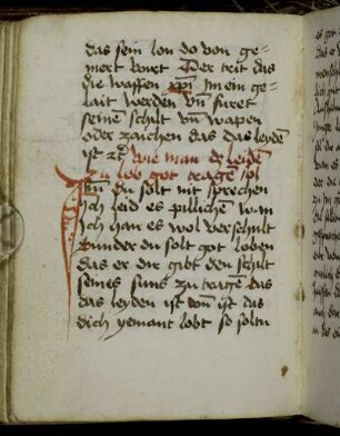Vom Dulden zum Lob Gottes