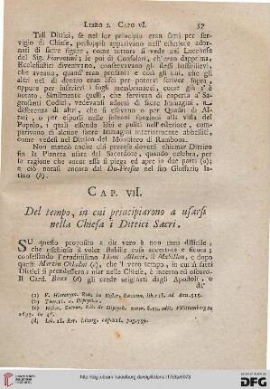 Cap. VII