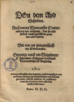 Von dem Ayd Schwören