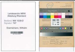 Entnazifizierung Wilhelm Doernemann , geb. 14.01.1900 (Stadtsekretaer)