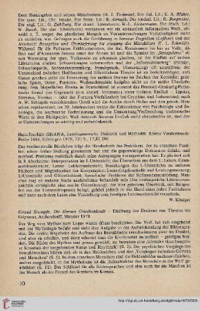 22: [Rezension von: Hans-Joachim Glücklich, Lateinunterricht. Didaktik und Methodik]