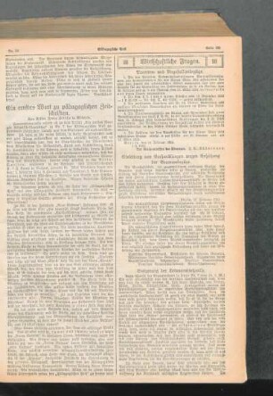 ¬Ein¬ ernstes Wort zu pädagogischen Zeitschriften