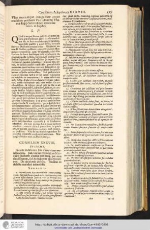 Consilium XXXVIII.