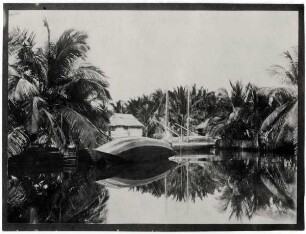 Pfahldorf Santa Rosa an der Küste am Lagunenarm nördlich von Maracaibo