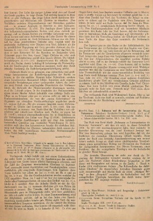 439-440 [Rezension] Chevallier, Max-Alain, L' ésprit et le Messie dans le Bas-Judaïsme et le Nouveau Testament