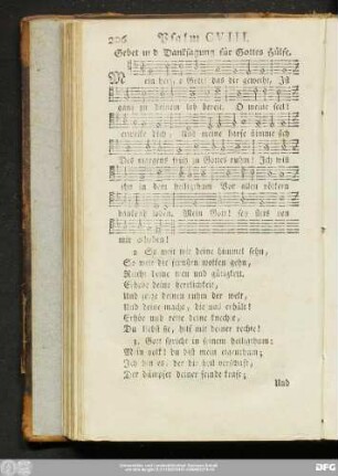 Psalm CVIII. Gebet und Danksagung für Gottes Hülfe.