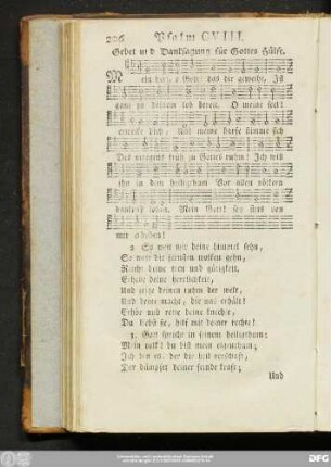 Psalm CVIII. Gebet und Danksagung für Gottes Hülfe.