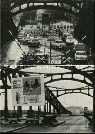 Postkarte zur Berliner Mauer