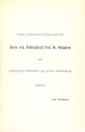 Die Aetiologie der puerperalen Blasencatarche