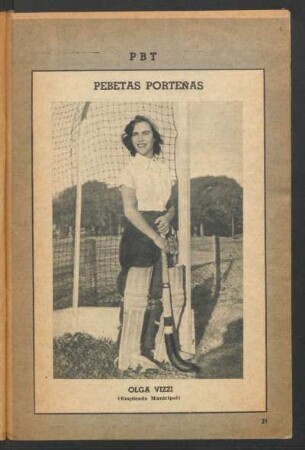 Olga Vizzi (empleada municipal) - [Fotografía] : Pebetas porteñas