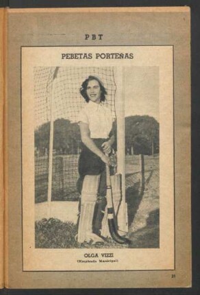 Olga Vizzi (empleada municipal) - [Fotografía] : Pebetas porteñas