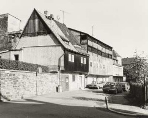 Freiberg (Sachsen), Am Mühlgraben, Gerberhäuser, Oktober 1992