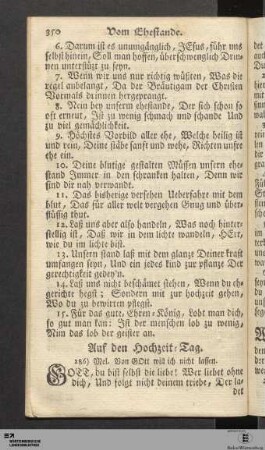 Auf den Hochzeit-Tag.