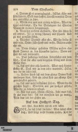 Auf den Hochzeit-Tag.