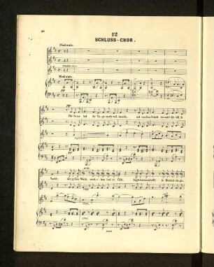 12. Schluss-Chor.