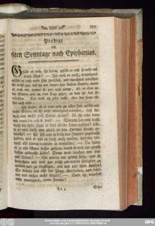 Predigt am 6ten Sonntage nach Epiphanias.