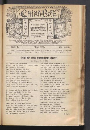 Heft 4. April 1915