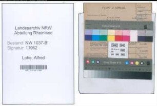 Entnazifizierung Alfred Lohe , geb. 01.05.1897 (Angestellter)