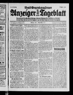 Bad Oeynhausener Anzeiger und Tageblatt. 1912-1934