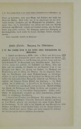 Fünfte Periode. Ausgang des Mittelalters
