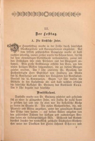 A. Die kirchliche Feier.
