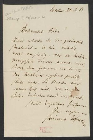 Brief an Elise Polko : 21.06.1883