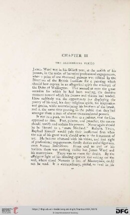 Chapter III: The Allegorical Period