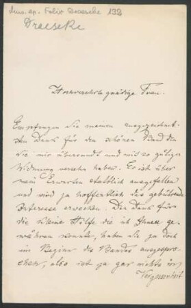 Brief an Marie von Bülow : 27.10.1896