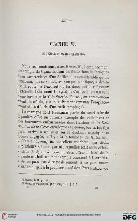 Chapitre VI: Le Temple d’Iacchus Cymitès
