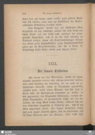 XXIX. Die blauen Erdfarben