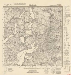 2284 (alte Nr.: 895) Schnellwalde, Meßtischblatt (4cm - Karte)
